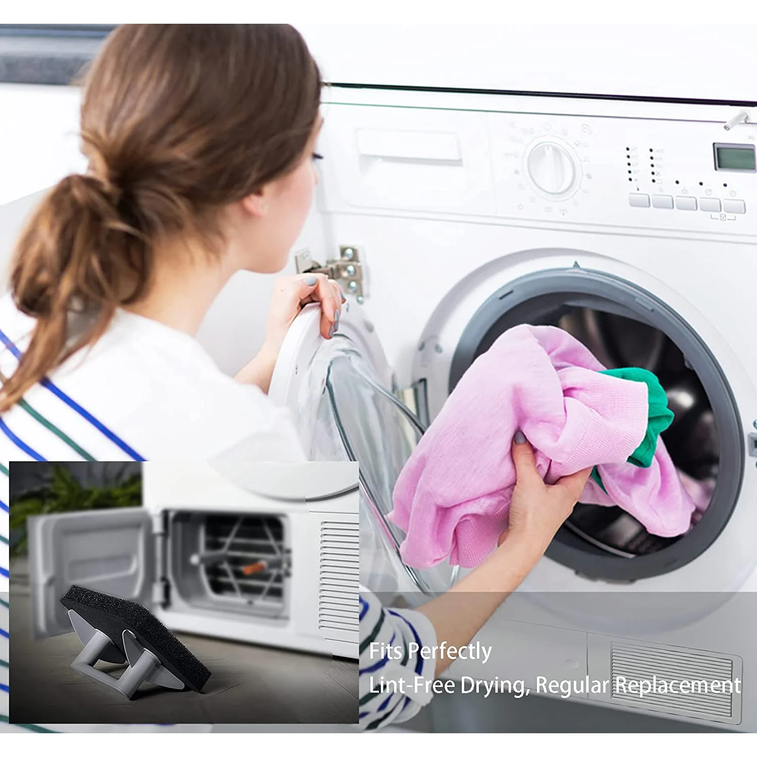 Фильтр-9164761 для сушилки Miele 2 упаковки 207x157x30 мм сменные пенопластовые фильтры сушилок теплового насоса T1