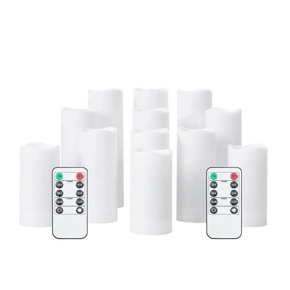 flameless led candle lights Waterproof Outdoor 2.2IN remote control  flicker christmas battery  flickering Candles led candles