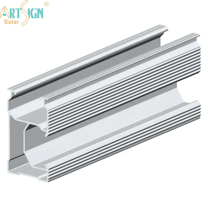 Art Sign Solar Panel Mounting Aluminum Profile Railing Solar Support System PV Bracket Solar Mounting Rail