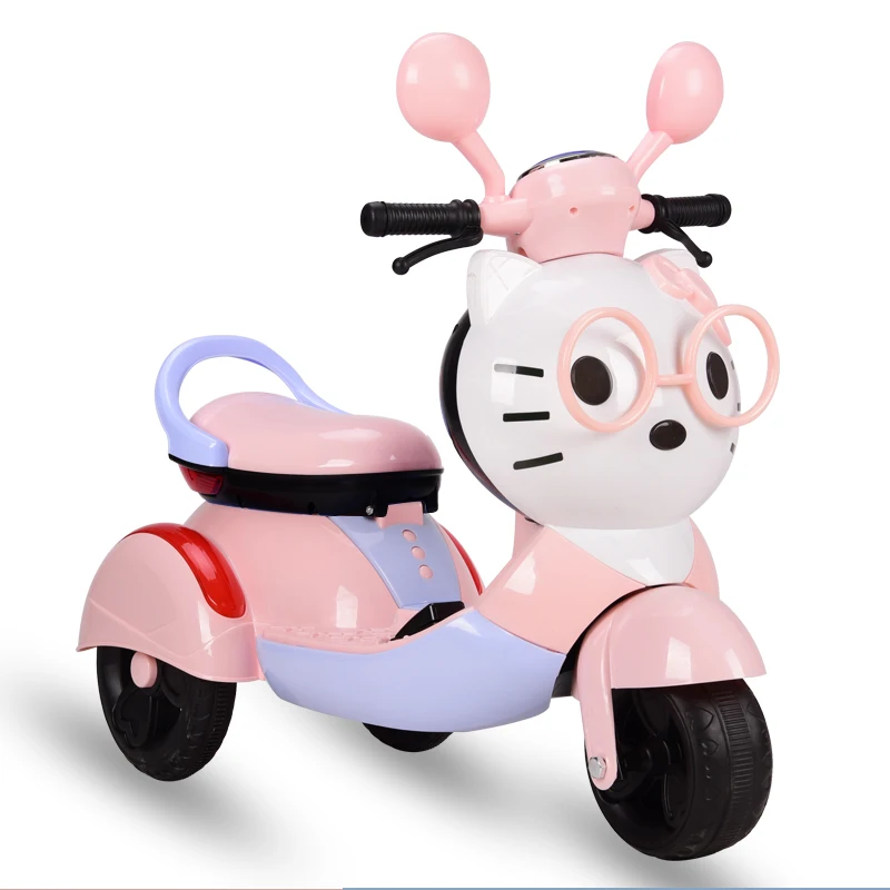 ride on car for kids Electric motor car 3 wheels with training wheel With the remote control  battery-operated motor cycle