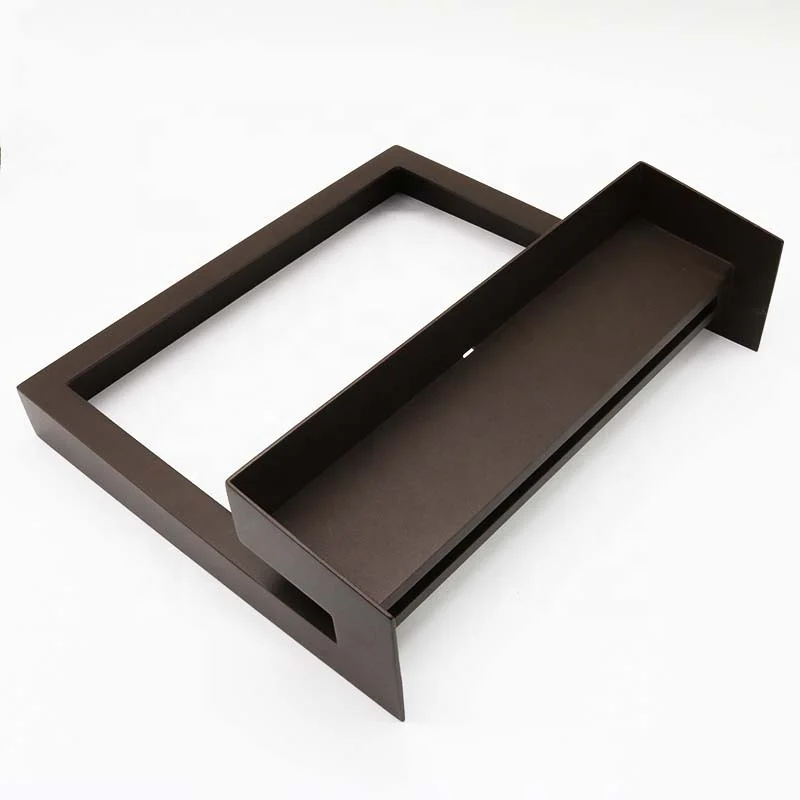 Aluminium anodized painting powder coating black white outdoor waterproof up down led wall light housing