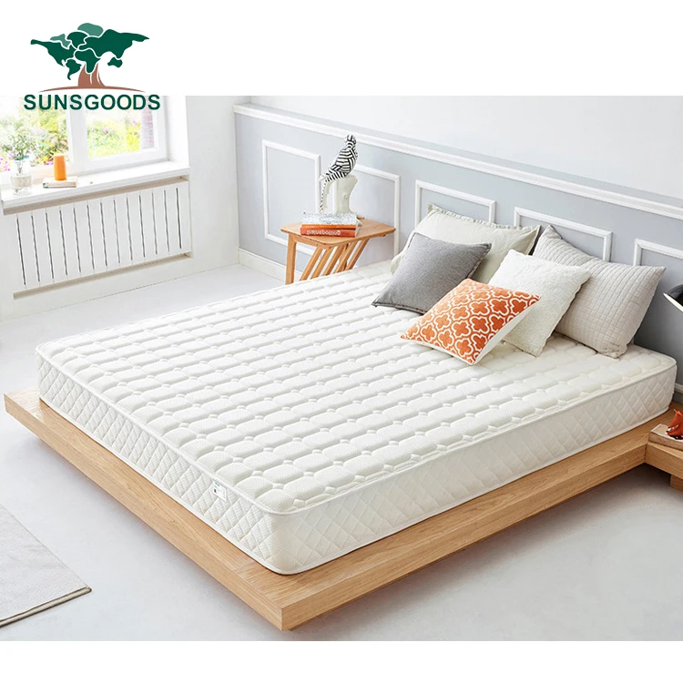 Матрас Sunsgoods двухразмерный из мягкого трикотажного хлопка матрас с вакуумным сжатием пены эффектом памяти пружиной