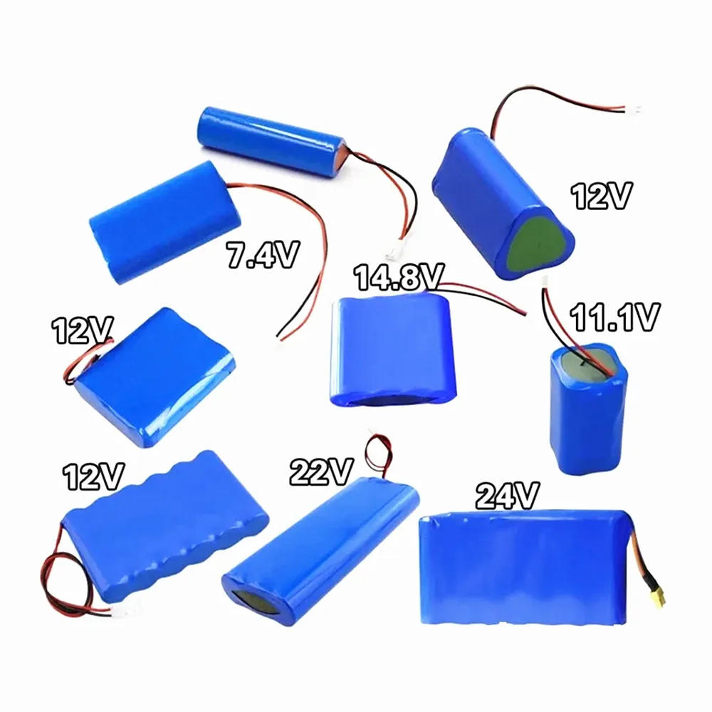 Lithium Ion Batterie 18650 Lithium Packs Toys Robot Li-ion Battery Pack Customized Rechargeable 3.7V 7.4V 11.1V 14.8V 24V Custom