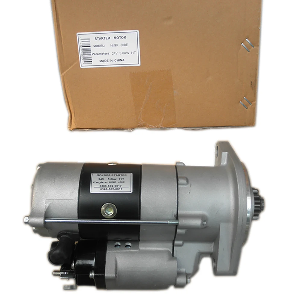 High Performance Diesel Starter Motor 12V 24V 28100 E0080 HINO JO8E For Yutong Kinglong Higer Bus