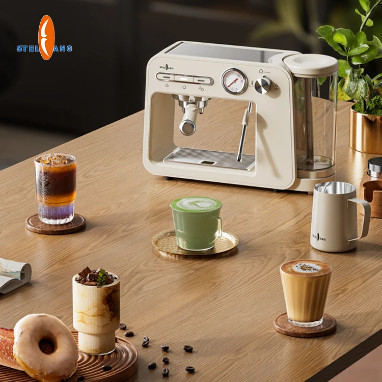 Home Coffee Maker Machine Equipments Semi Automatic Commercial Cappuccino Espresso Machine