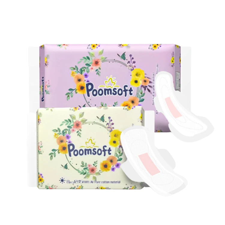 Poomsoft, лидер продаж, женские гигиенические прокладки с отрицательным анионом, впитывающие гигиенические прокладки, в наличии