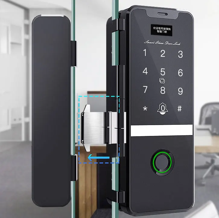 Smart Lock Door Home Doorlock Biometric Electronic Wireless Deadbolt Waterproof smart glass door lock