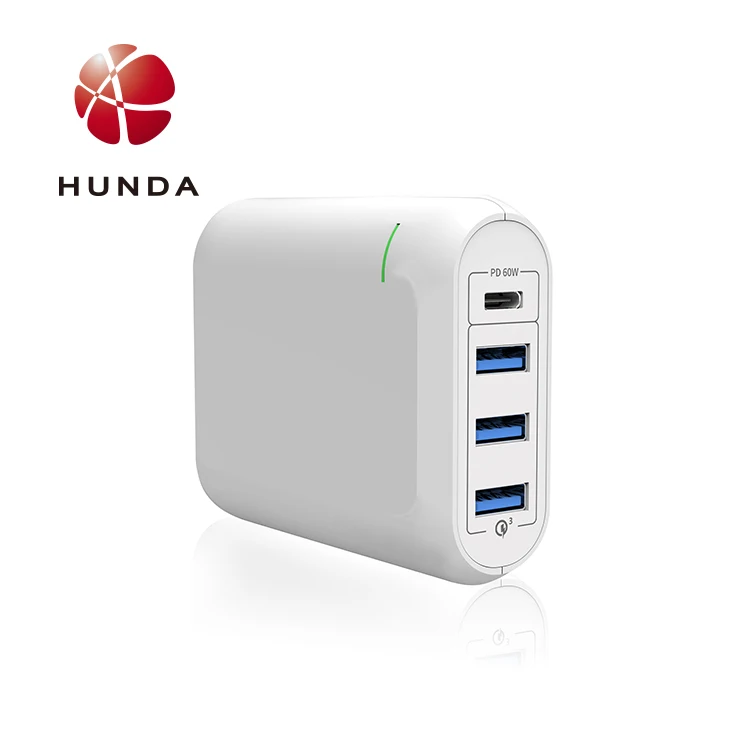  HUNDA Заводская поставка 4 usb настольное зарядное устройство с подставкой для зарядного устройства au eu uk us plug 66W Быстрое