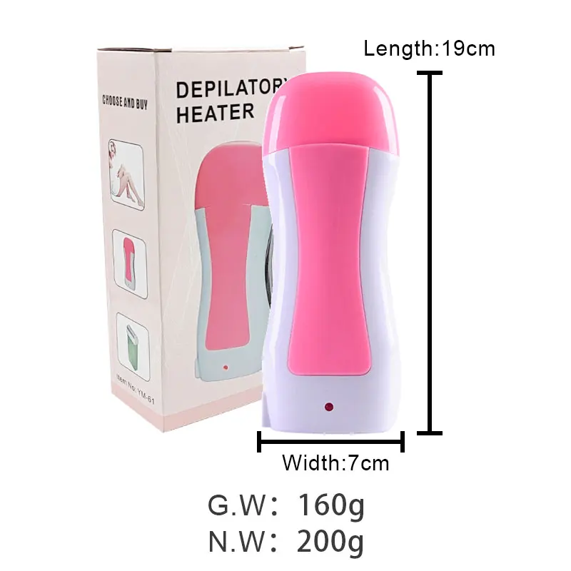 Professional High Quality Portable empty biosoft Roll On Hair Removal Wax Heater Warmer with Cartridge