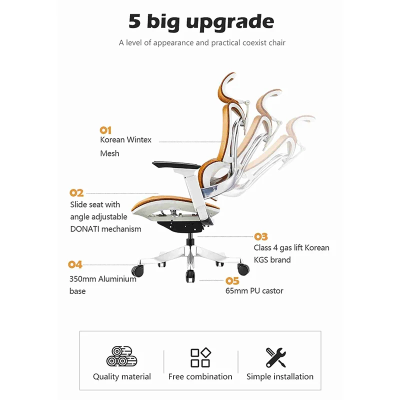 High Back Factory Furniture modern chair Office Guest Chaises De Bureau Sillas Para Oficina Sillas Para Oficina