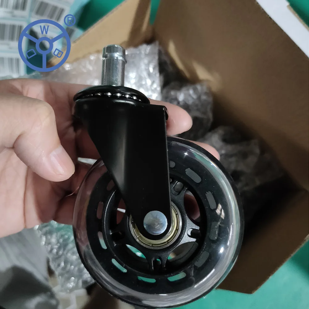 Электрофорез законченный офисный стол PU ролик офисное кресло полупрозрачное колесико поворотное мебельное Колесико