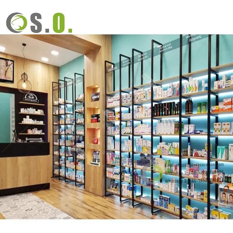 Роскошный дизайн торговый центр аптечный шкаф Аптечные Полки мебели для медицинского магазина