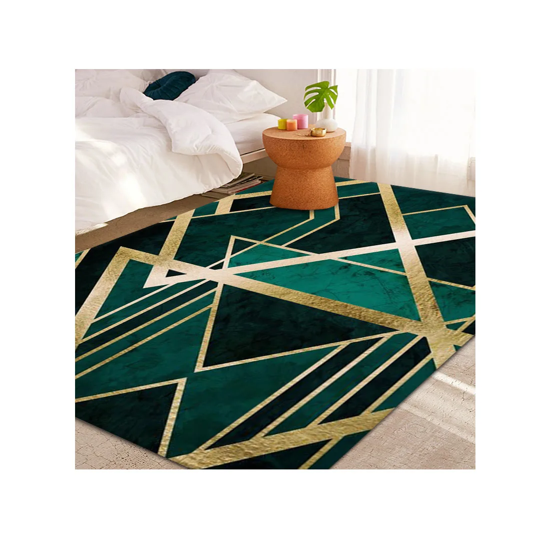 Wholesale Custom  Salon Home Decor Luxury Floor 3D Printed Area Carpets and Rugs Living Room Large