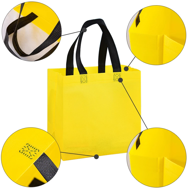 Eco Friendly Recyclable Nonwoven Spunbond Cloth Bag Reusable Shopping Non Woven Tote Bag