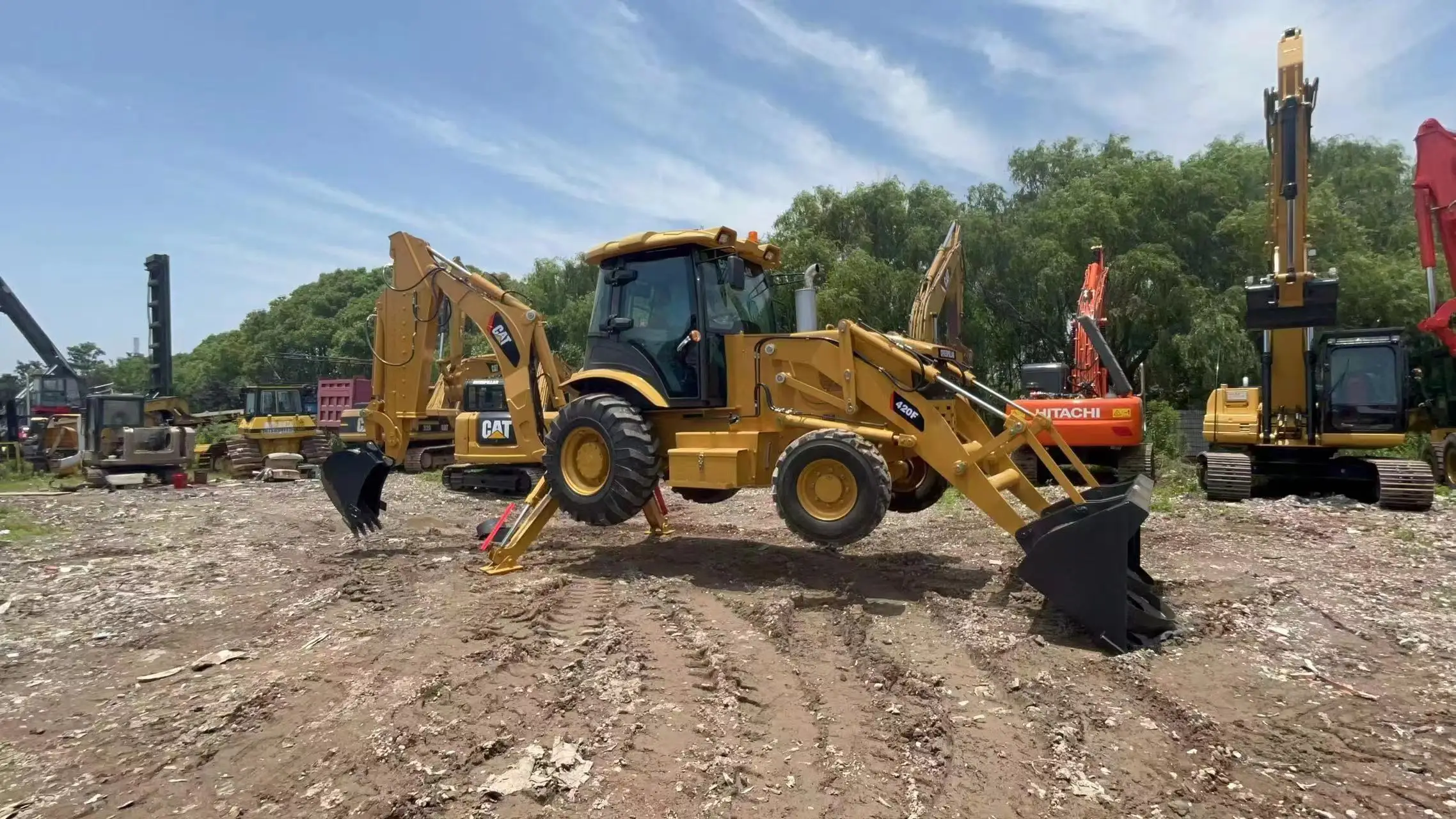 Подержанные экскаваторы-погрузчики cat 420 трактор экскаватор-погрузчик для продажи дешево 420f
