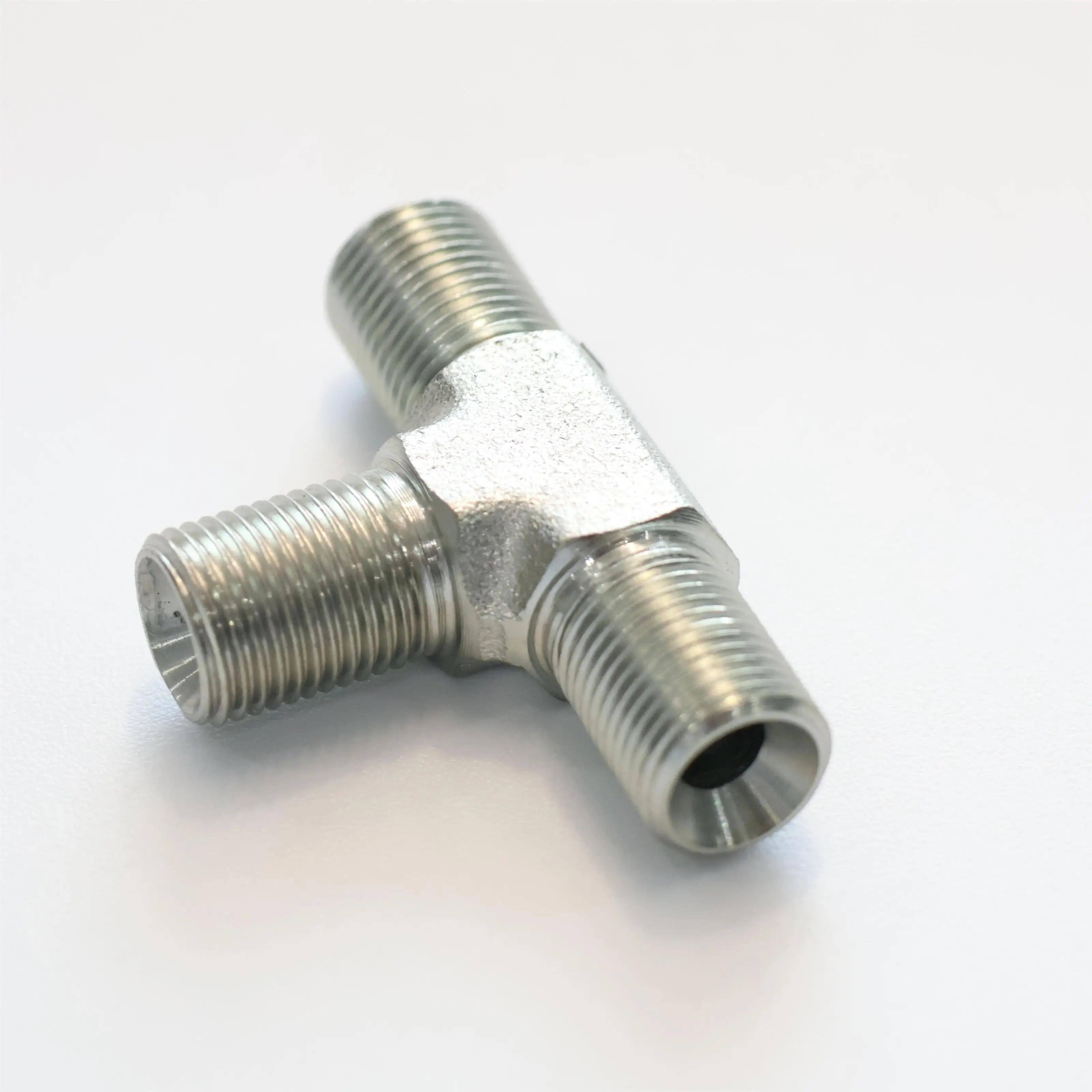 Customized Carbon Steel Threaded Pipe Tube  Adapter Hose Crimp Male BSPP To Male BSPP AB Series Hydraulic Fitting Bulkhead nut