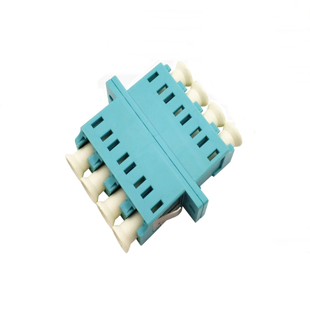 LC UPC Duplex multi mode OM3 Quad Fiber Optic Adapter Fiber Connector