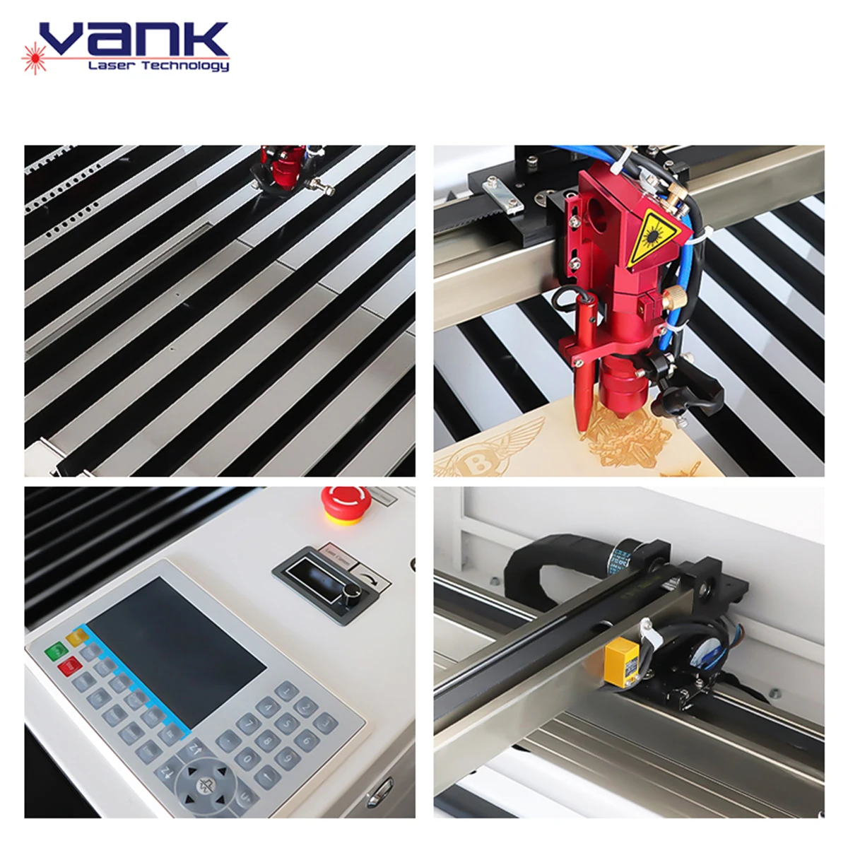 1610 large area co2 double head laser cutting machine 150w