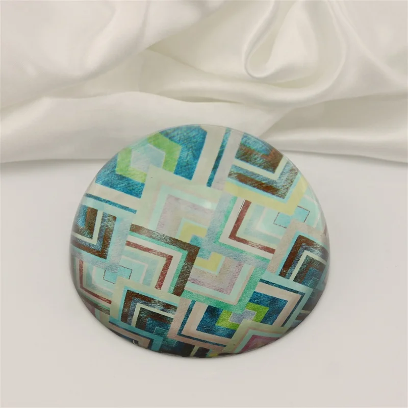 Хрустальный купол, пресс-папье, стеклянный половина мяча, вес бумаги для офисных подарков