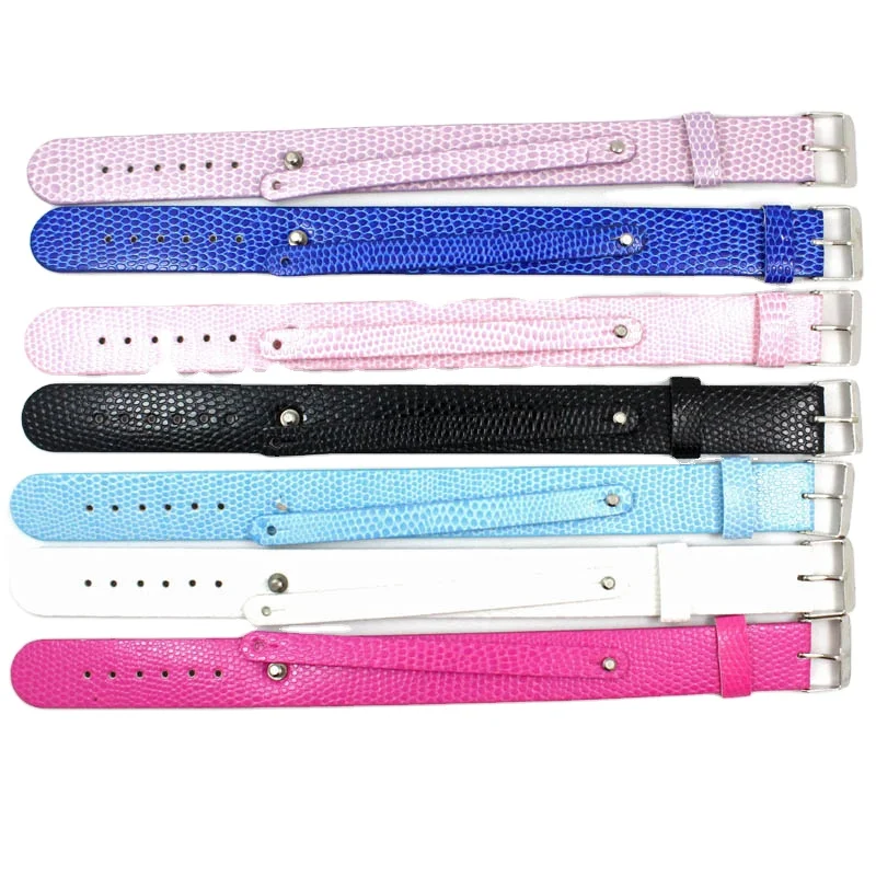 18mm PU Leather Wristband Wrist Strap Bracelets for Slide Charms Letters DIY Bracelet Accessories