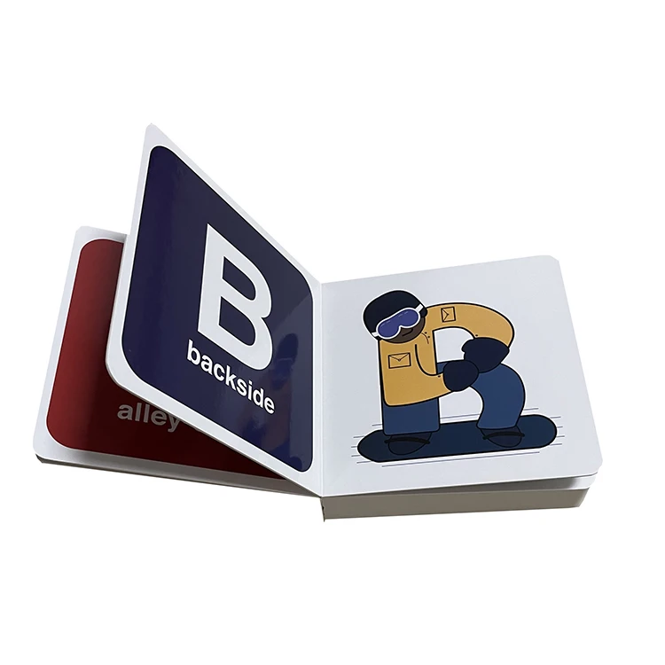 Картонная печать abc письмо образовательная доска книга