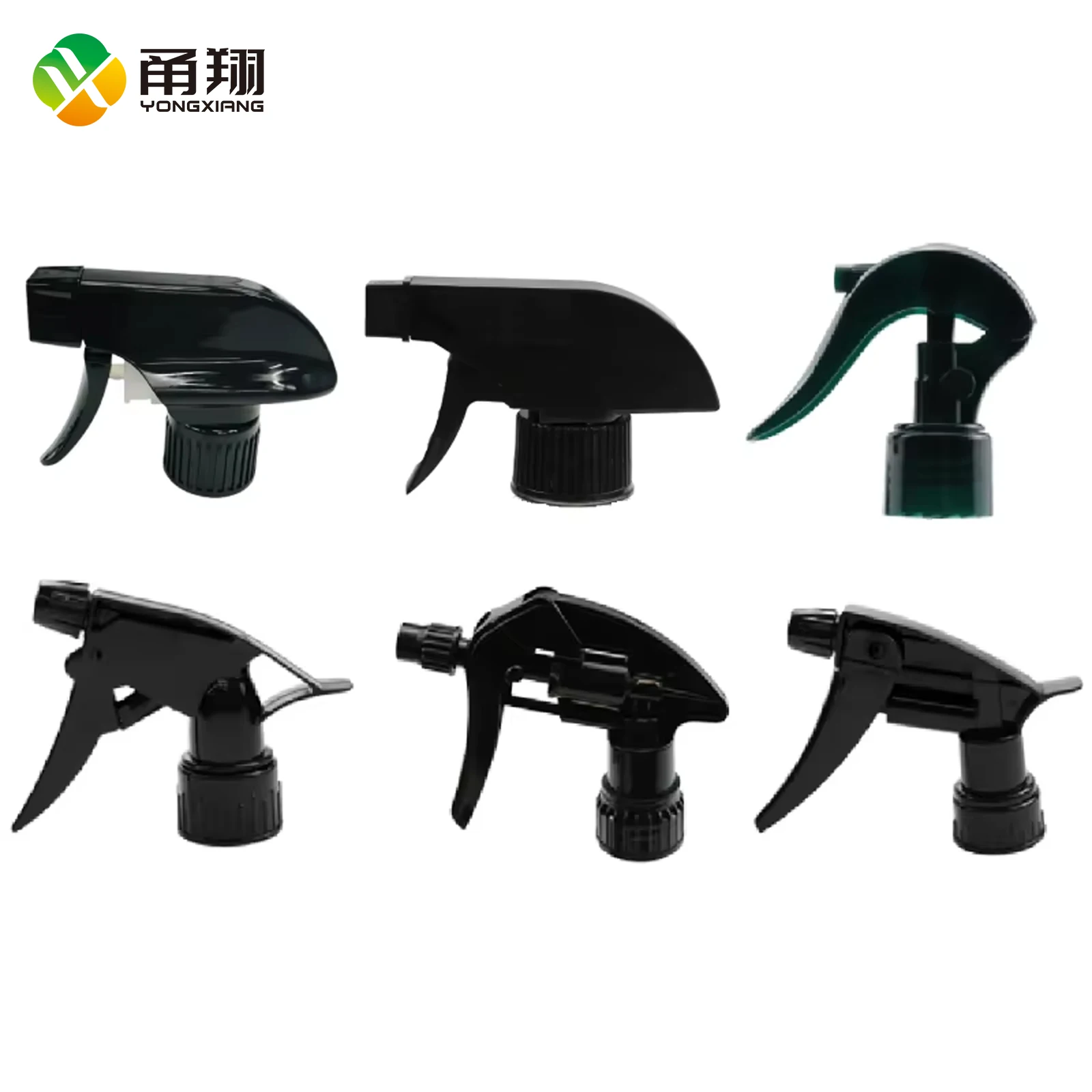 Custom Chemical Fine Mist Professional Hand Black Plastic Pp 24/410 28/400 28/410 Mini Garden Trigger Sprayers For Water Bottle