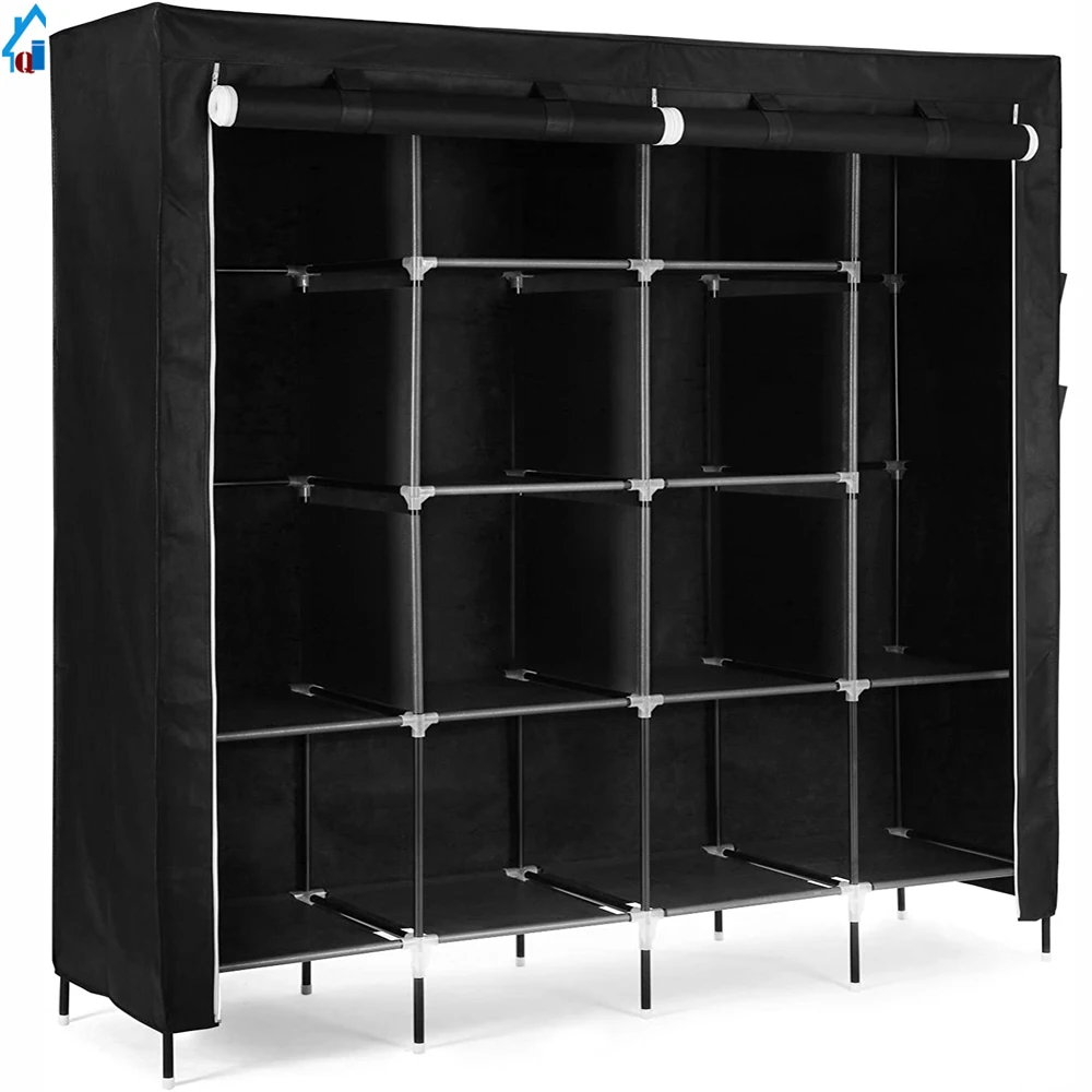 Bedroom Plastic Storage Wardrobe PP Home Diy Portable Closet Easy Assembly High Quality