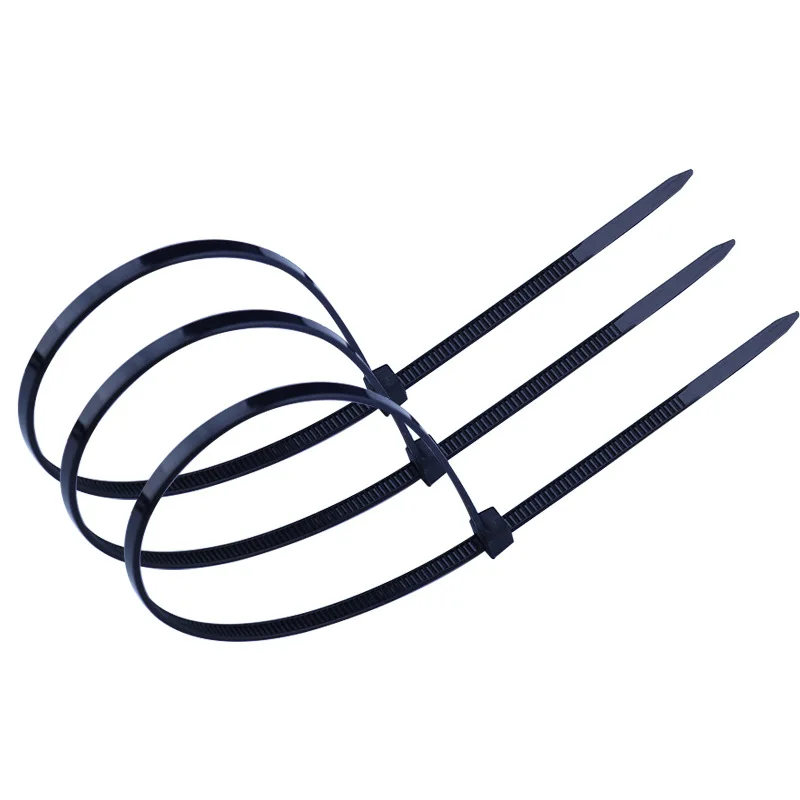 Лучшая цена экономичные и эффективные пластиковые нейлоновые кабельные стяжки самоблокирующийся пластиковый на молнии проволочные