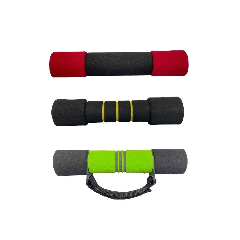 Round weight loss exercise workout dumbbell body fitness strength training no-slip foam handle dumbbell