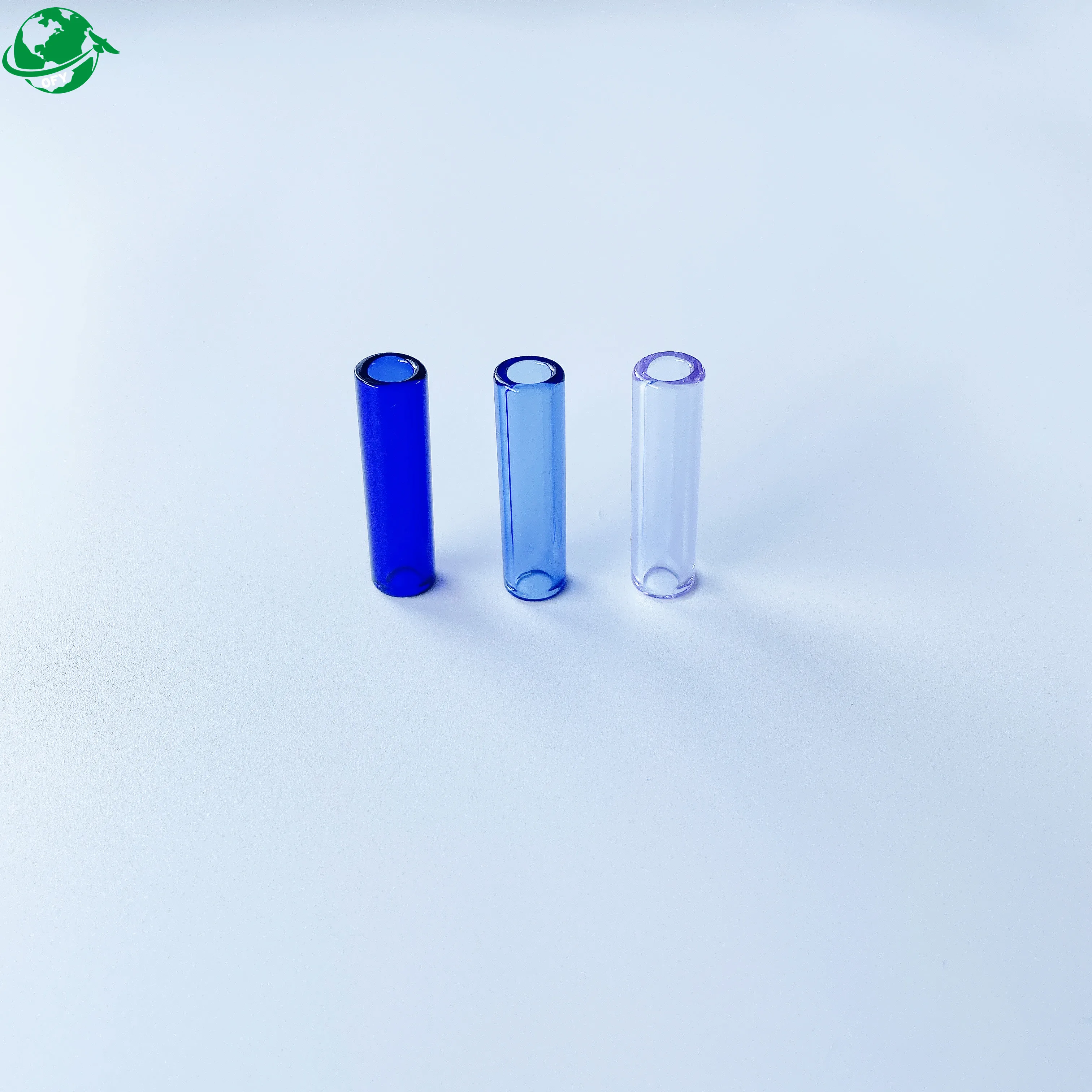 Glass Tip Flat Mouthpiece Royal Reusable Glass Tip 8*30mm 10*30mm