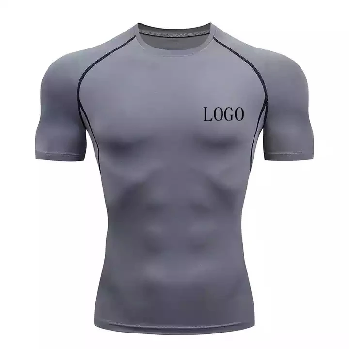 Спортивный топ футболки Rashguard индивидуальная одежда для фитнеса тренажерного зала Мужская футболка с