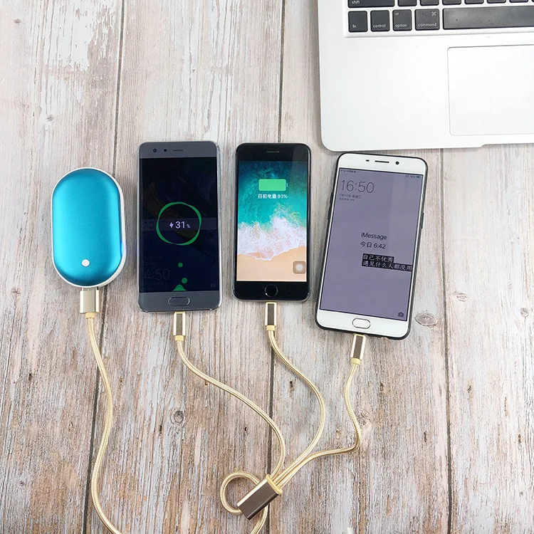 Hand Warmer 2 in 1 USB Rechargeable Power Bank/5200mAh Power Bank Functional Mini Heater Hand Warmer/Electric Hand Warmer