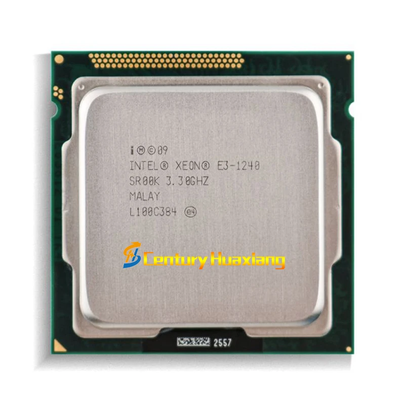 Intel Xeon E3-1240 3.3 GHz Four cores  Eight threads Processor 80W LGA 1155 cpu processor
