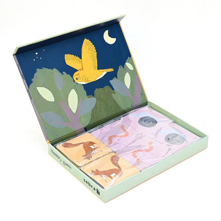 High Quality Custom Paper cardboard Print Educational animal Memory Match card
