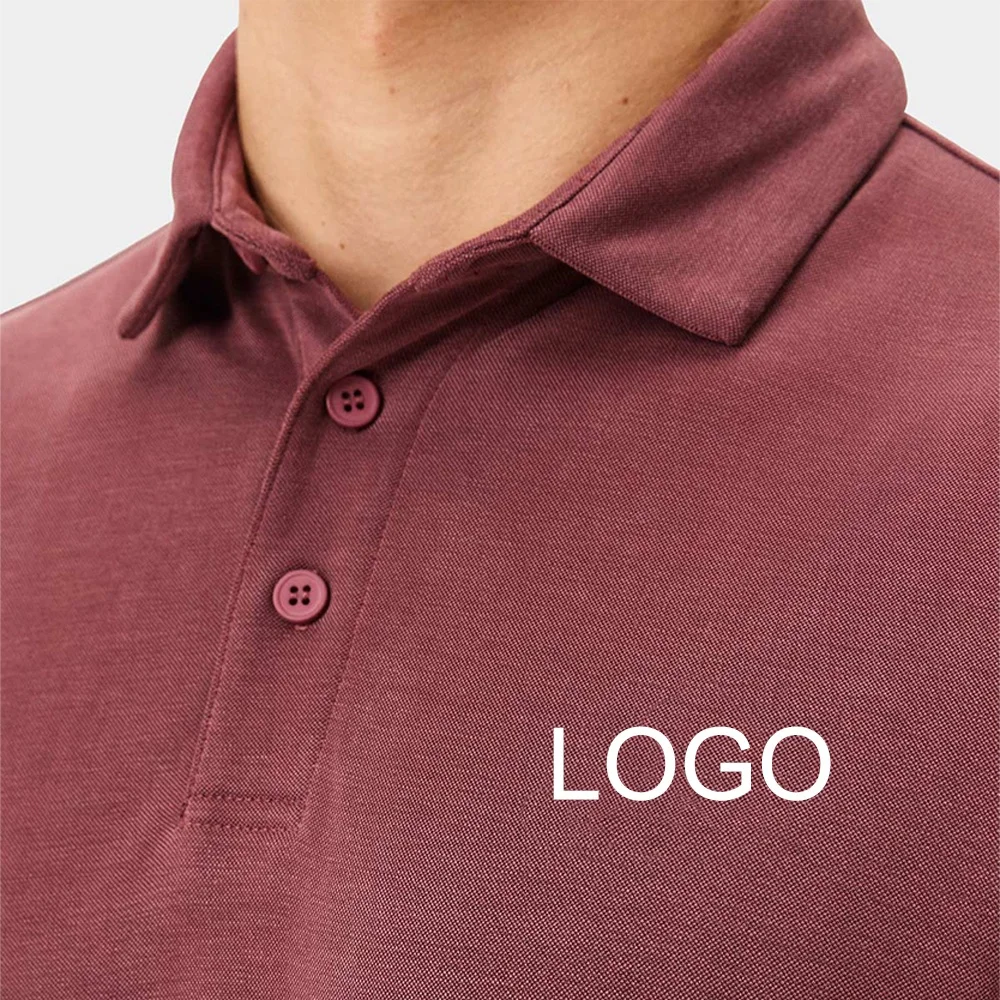 embroidery solid plain cotton polyester spandex quick drying Breathable sport golf corporate work Polo Shirt for men uniforms