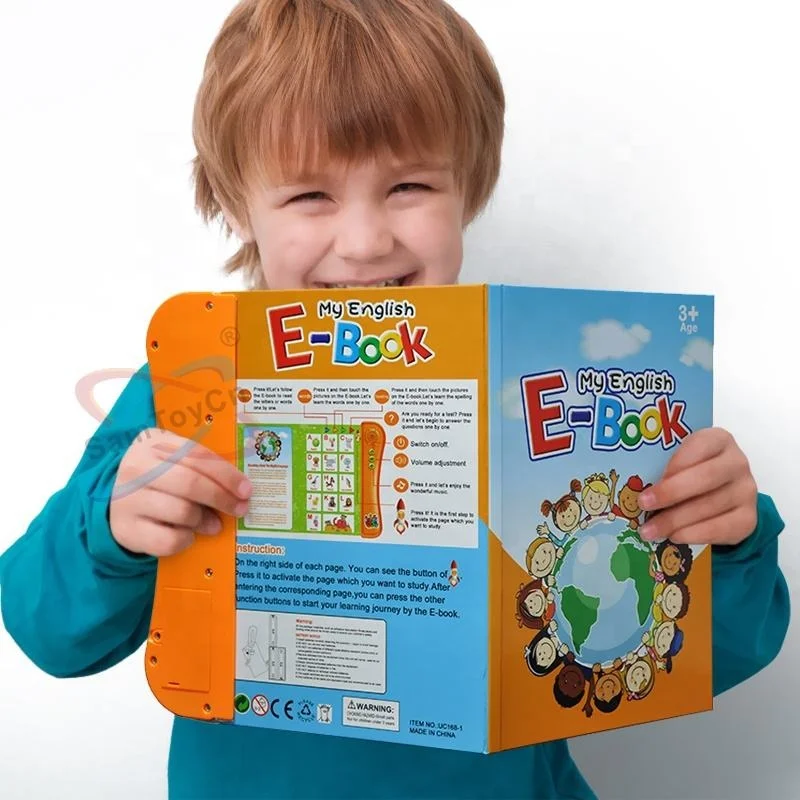 Child Intelligent Educational Electronic Touch Y Book Learning Machine Study Sound Book E Book Reader My English e-book for Kids