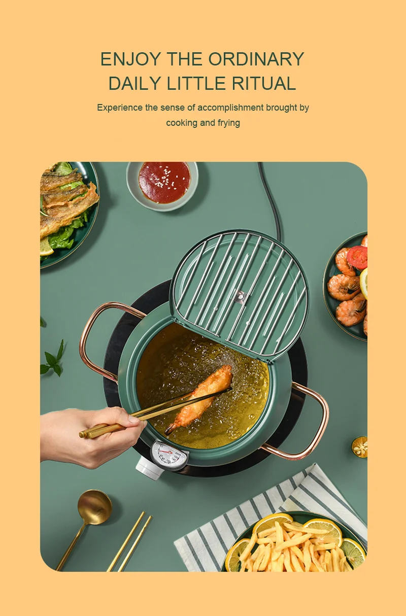 Hot Seller Cooking Pot Hot Soup Cooker Tempura Deep Frying Multi-Purpose kitchenwares