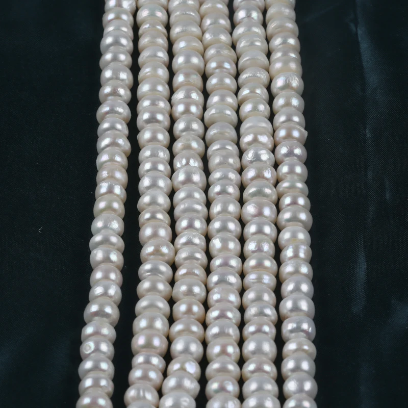 9-10mm A grade Wholesale Freshwater Loose button shape pearl for jewelry making