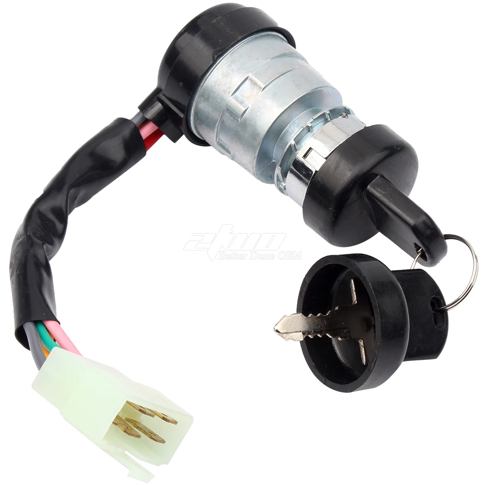 5 Wires 5 Pins Ignition Switch Keys Lock Set for 50cc - 150cc Go Kart Baja Kinroad Kazuma TaoTao Roketa Sunl