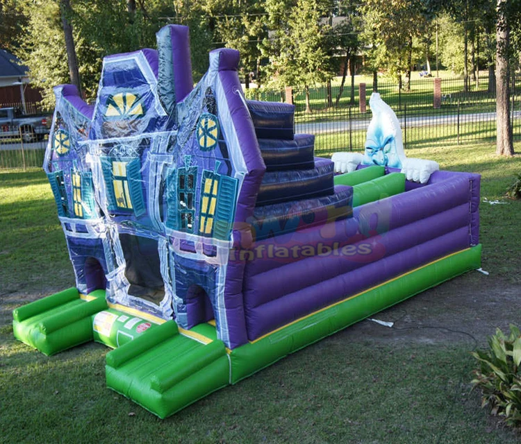Commercial backyard kids bounce house parcours du combattant gonflable mini inflatable obstacle course