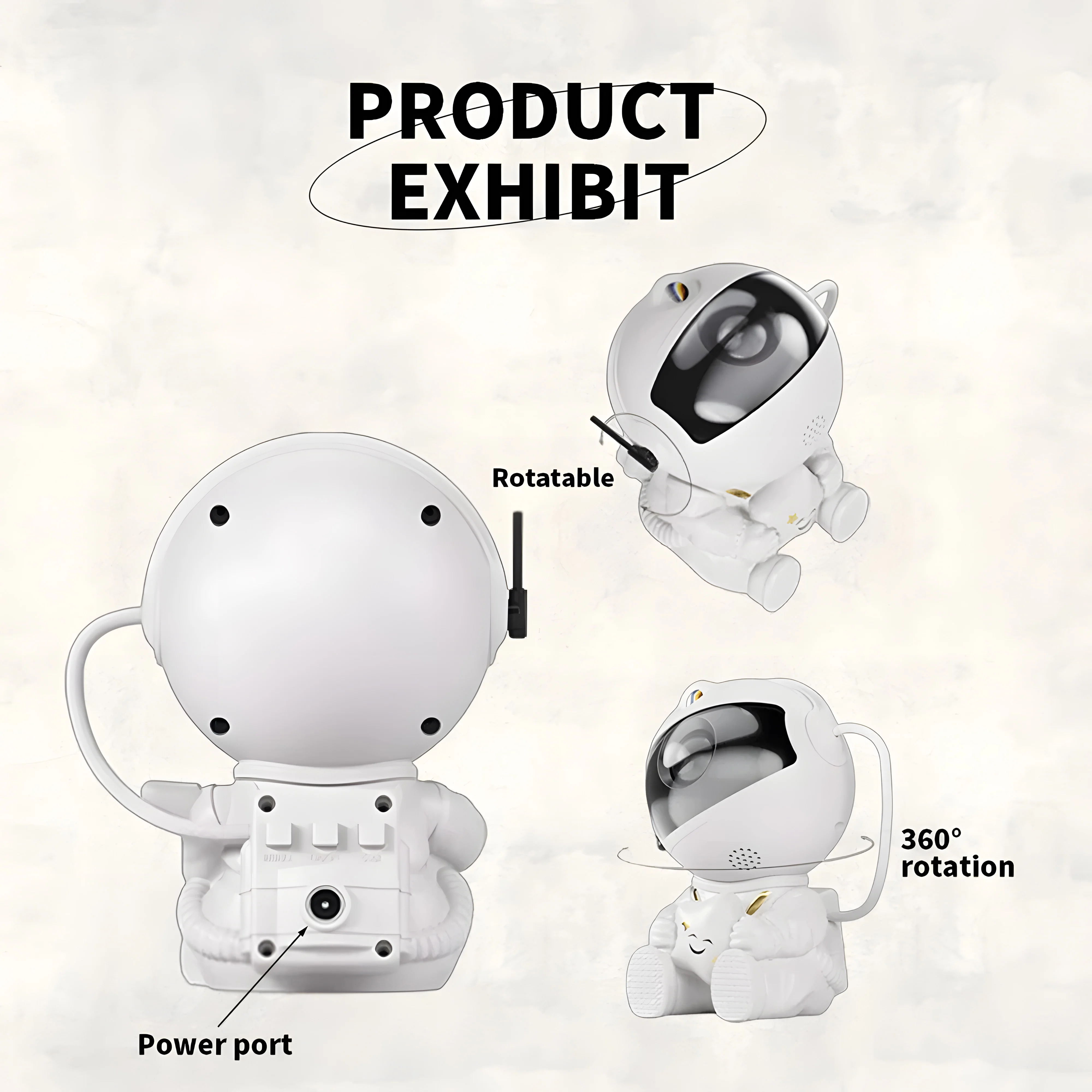 Rotatable LED Night Light Nebula Projector Multicolored Astronaut Space Features Bedroom Ocean Wave Star 60 Projector Room Use