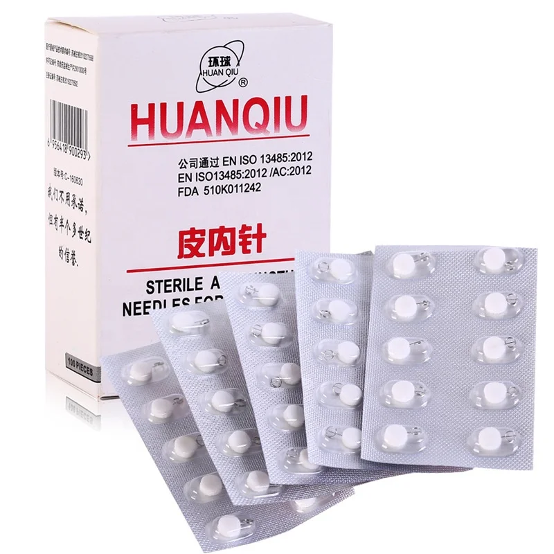 huanqiu sterile auricular press needles intradermal needle Ear Acupuncture