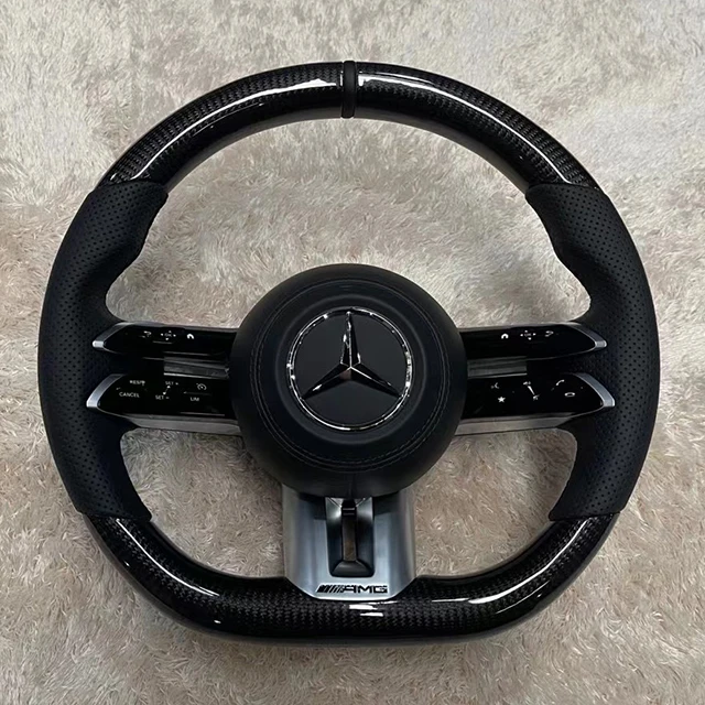  Для 2021 Mercedes Benz Range Carbon Fiber amg рулевое колесо со светодиодной