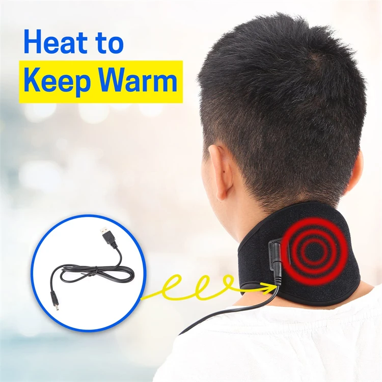 Universal Cervical Collar Electronic Warmer Neck Heating Wrap Pad Neck Brace for Neck  Pain Relief and Pressure Relief