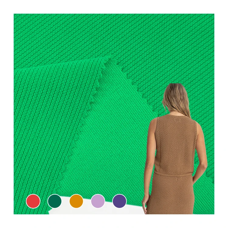 Soft 100% High Grade Polyester Fabric For Sale, Solid Double Knit Material Chille Fabric For Clothes/