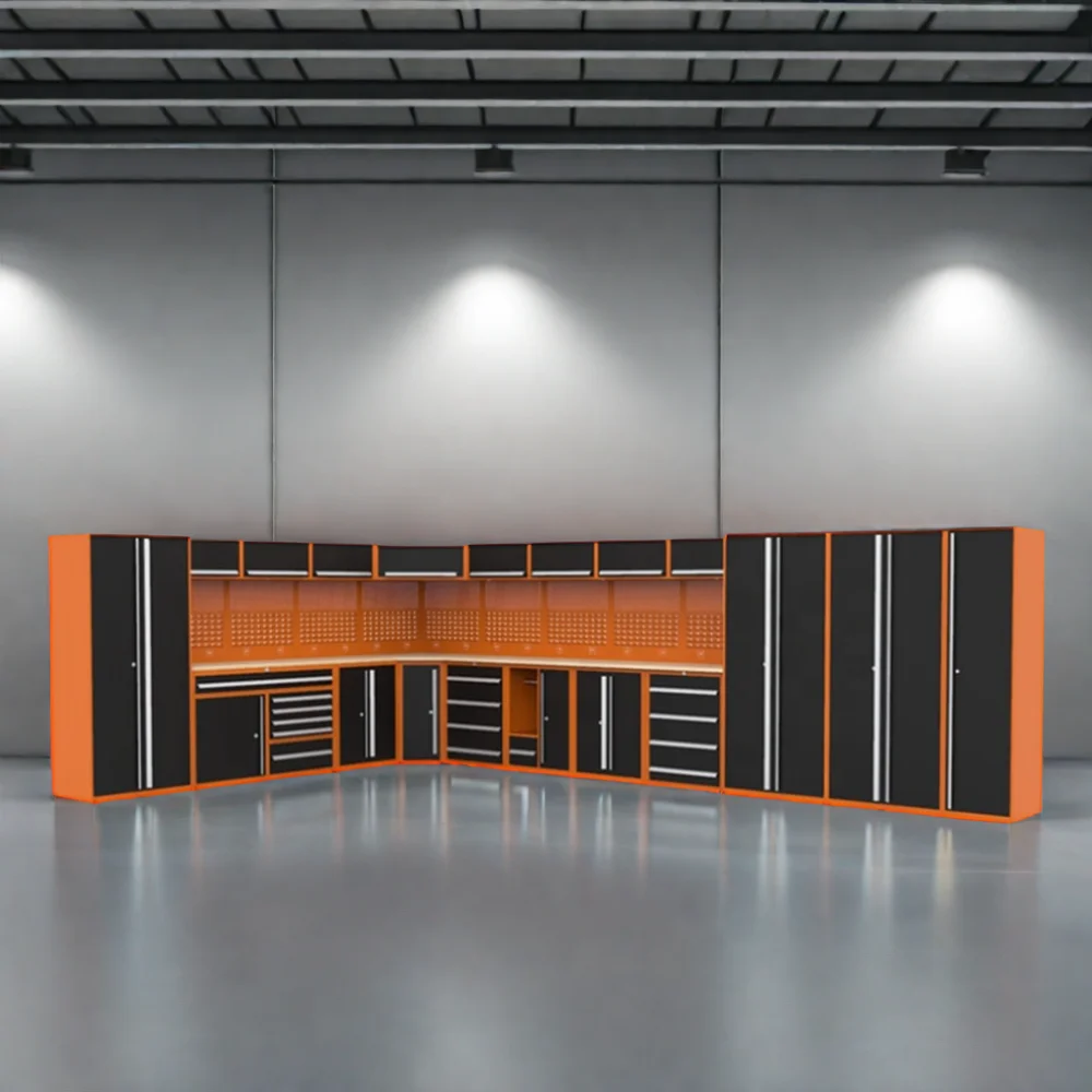 Garage Workstation Corner Cabinet System Tool Cabinets for Efficient Organization
