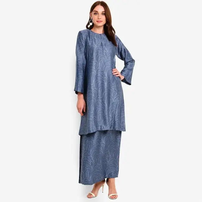 SIPO современная простая осенняя одежда Малайзия Baju Raya мусульманская блузка индонезийская повседневная Kurung