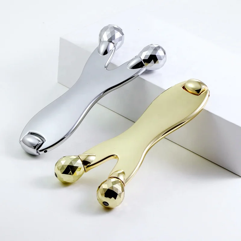 Free Shipping Gua Sha Facial Massager Tool Silver Guasha Scraper Body Face Nose Massage Trigger Point Massager