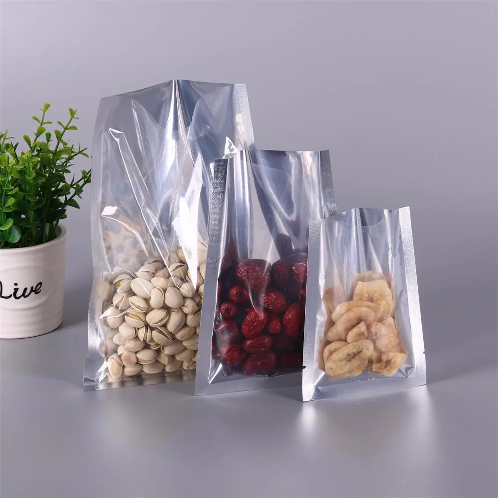 custom dried fruit self-supporting Ziplock bag high quality transparent food packaging Sealing medicine plastic bag