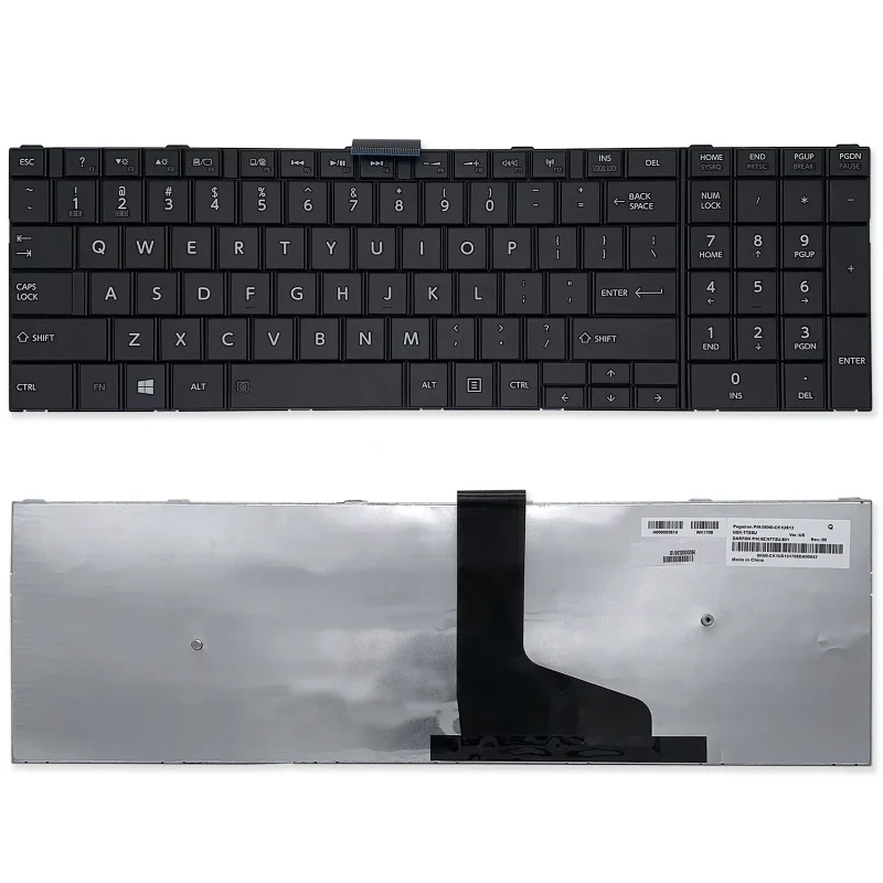 Запчасти для ноутбука клавиатура C50-A Замена клавиатуры Toshiba Satellite C55-A C55D-A Клавиатура OEM